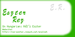 eszter rez business card